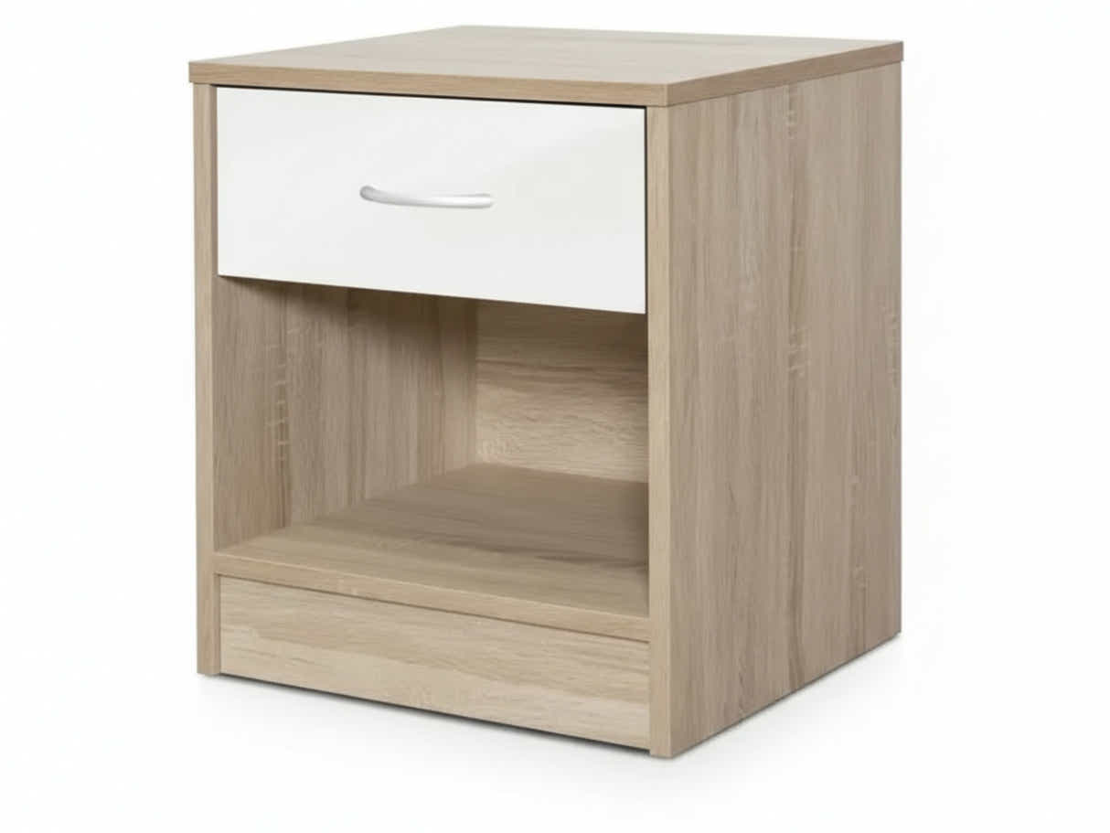 Bardalona Bedside Table - Gloss White