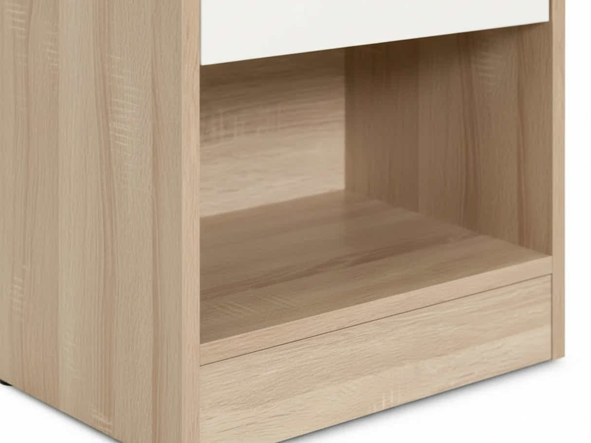 Bardalona Bedside Table - Gloss White