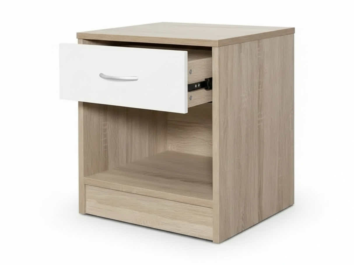 Bardalona Bedside Table - Gloss White