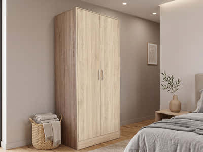 Bardalona 2-Door Wardrobe - Oak