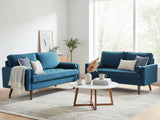 Gyllene Velvet Sofa Set - Blue