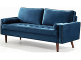 Gyllene Velvet Sofa Set - Blue