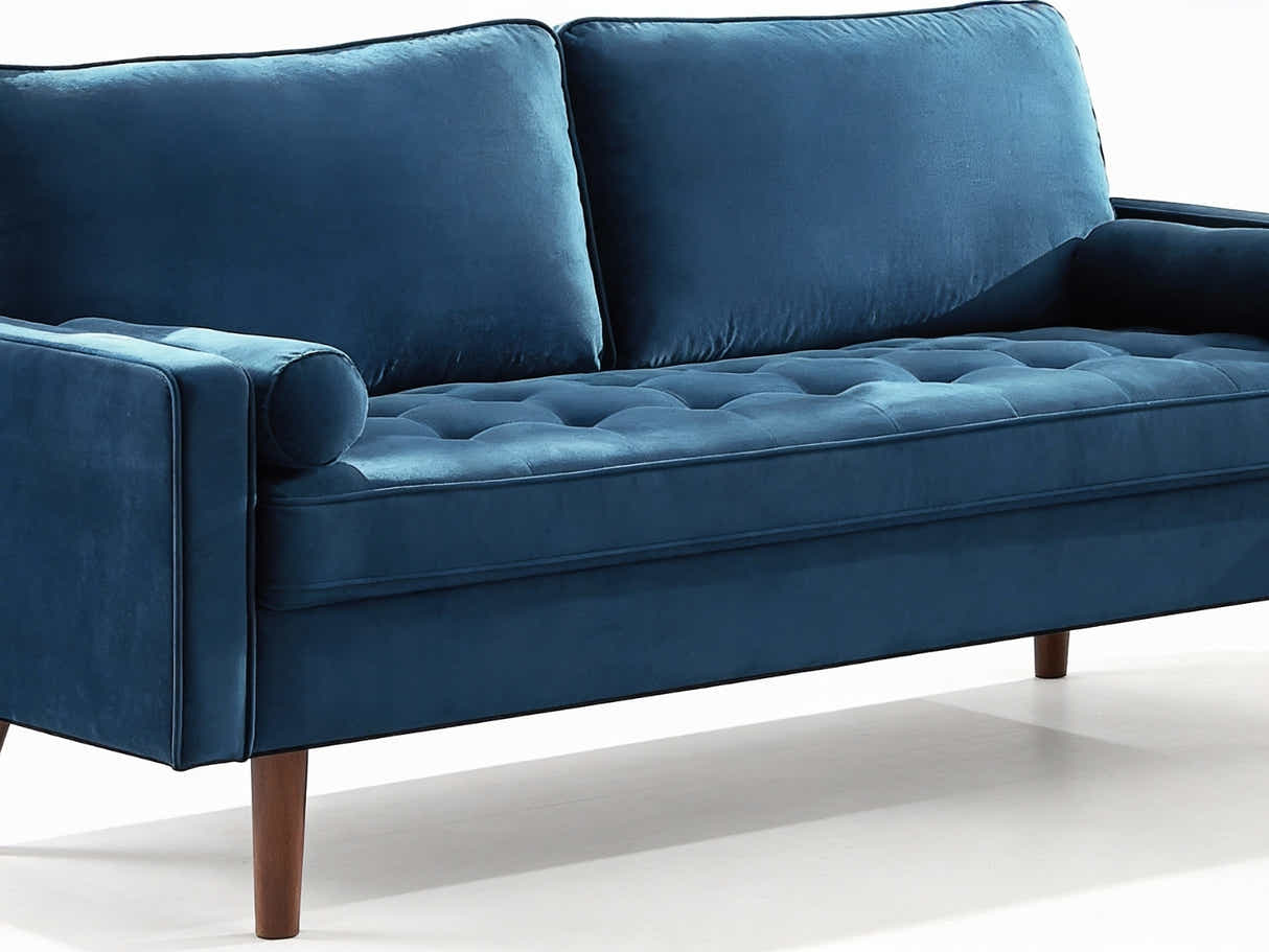 Gyllene Velvet Sofa Set - Blue