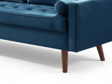 Gyllene Velvet Sofa Set - Blue