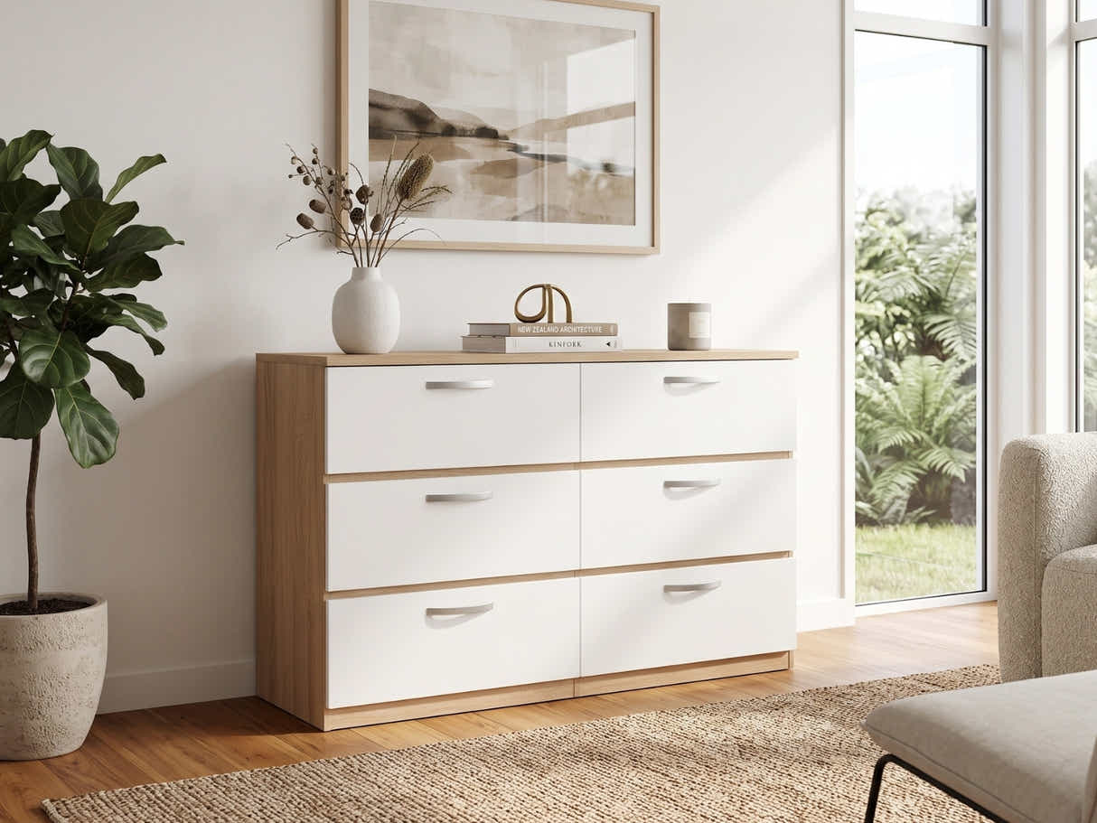 Escot 6-Drawer Lowboy