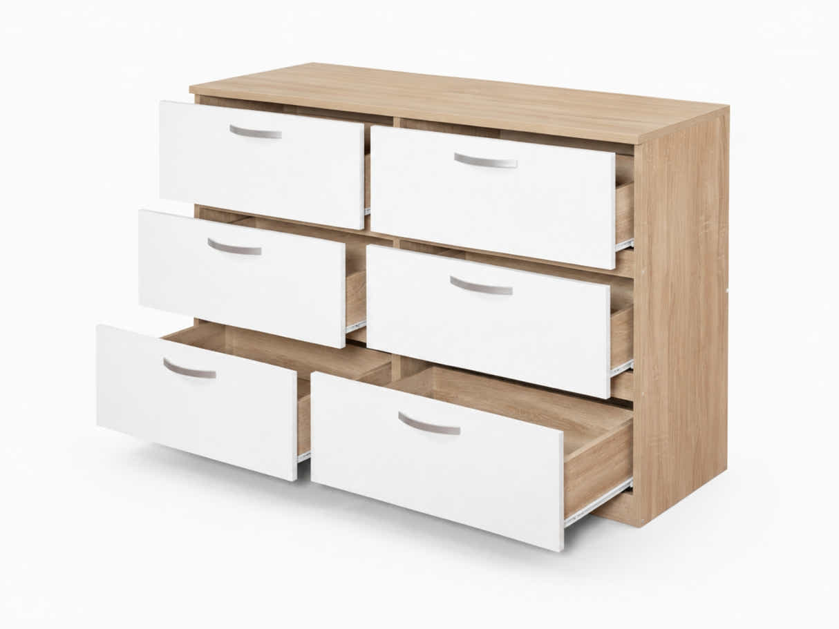 Escot 6-Drawer Lowboy