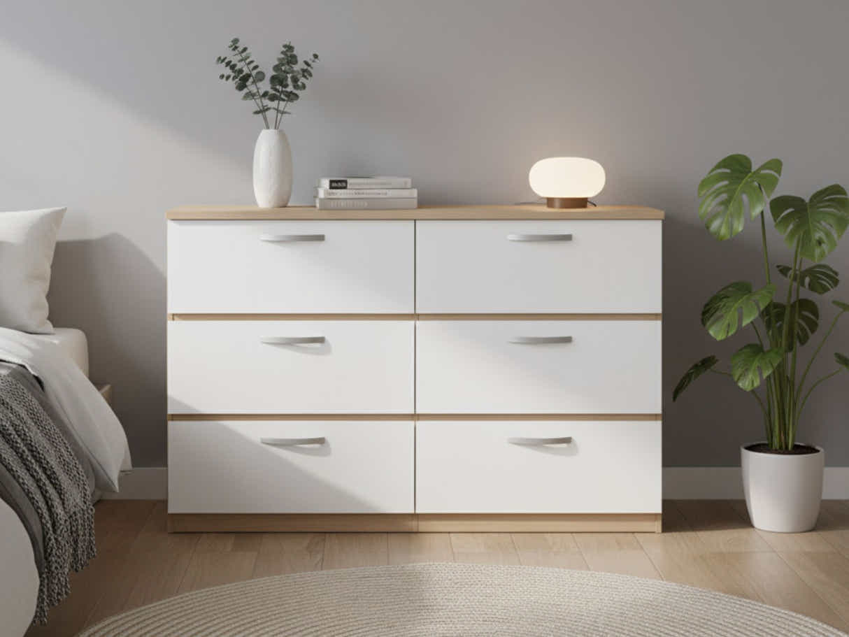 Escot 6-Drawer Lowboy