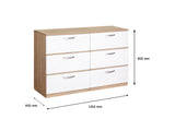 Escot 6 Drawer Lowboy