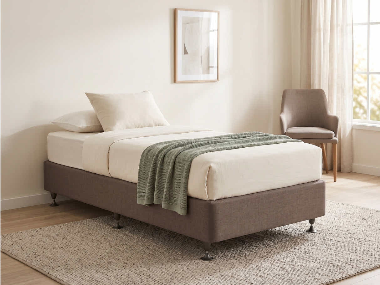 DS NZ Made SW Bed Base Light Grey - Single