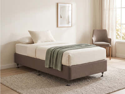 DS NZ Made SW Bed Base Light Grey - Single