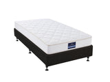 DS NZ Made SW Bed Base Black & Euro Top Mattress PIL20 with Pillow - King Single