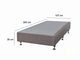 DS NZ Made SW Bed Base Light Grey - King Single