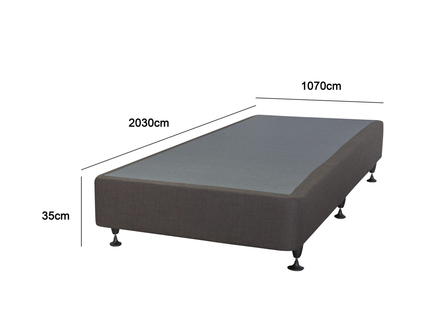 T DS NZ MADE SW King Single bed base slate NZ