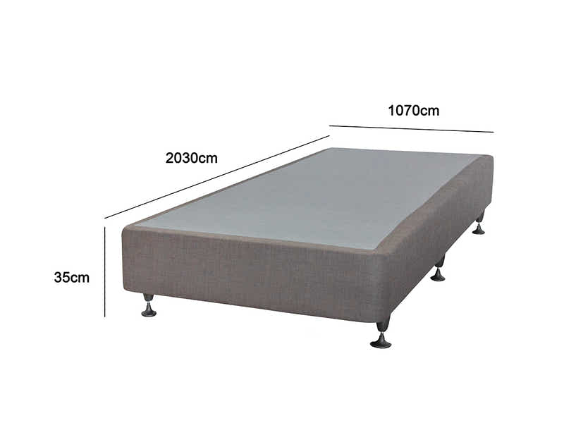 DS NZ Made SW Bed Base Light Grey - King Single