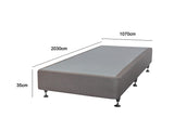 DS NZ MADE SW King Single bed base light Grey NZ