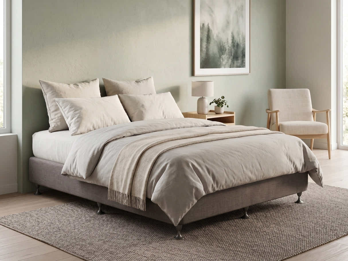 DS NZ Made SW Bed Base Light Grey - Double