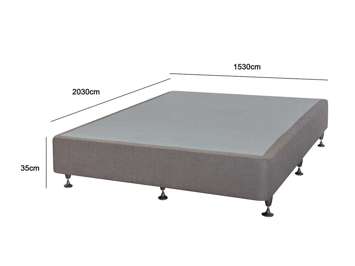 DS NZ Made SW Bed Base Light Grey - Queen