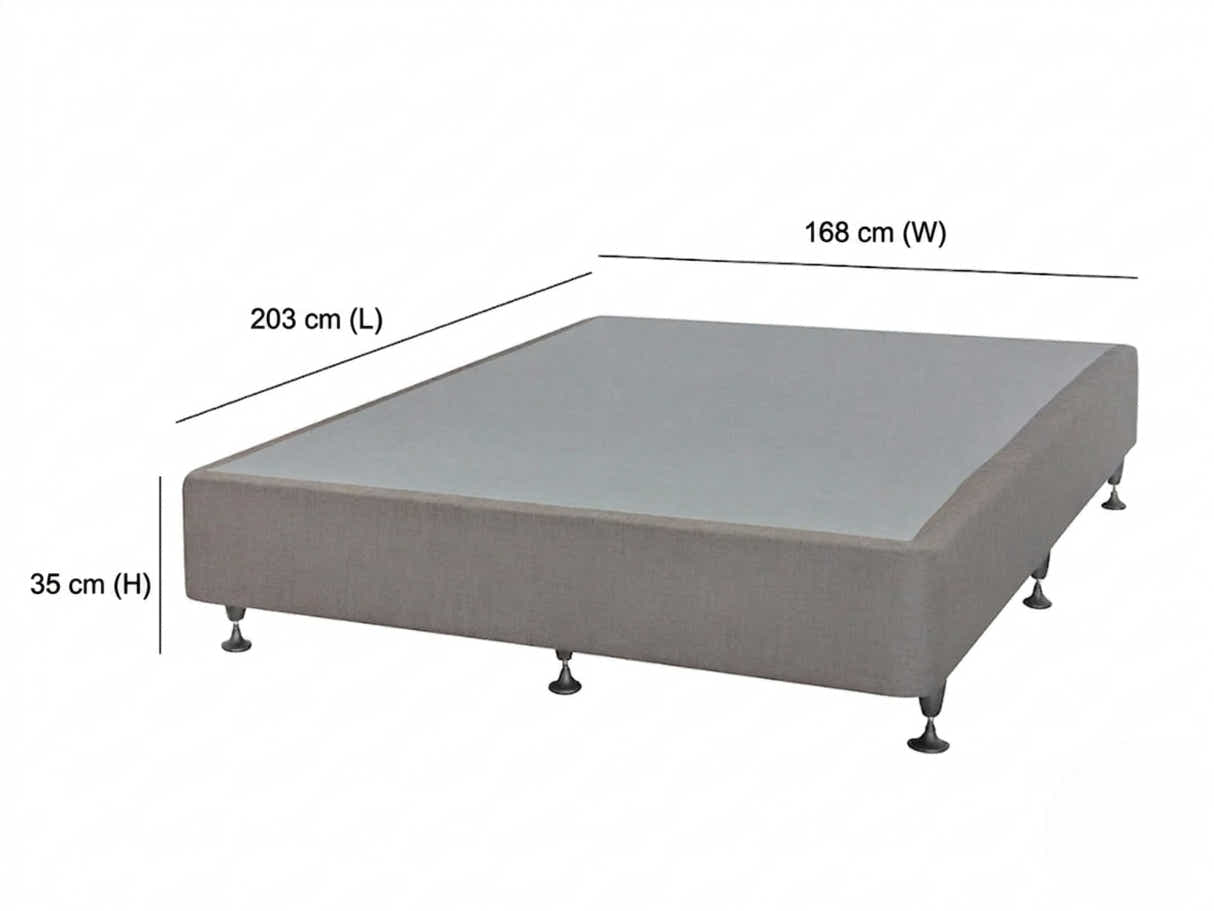 DS NZ Made SW Bed Base Light Grey - King