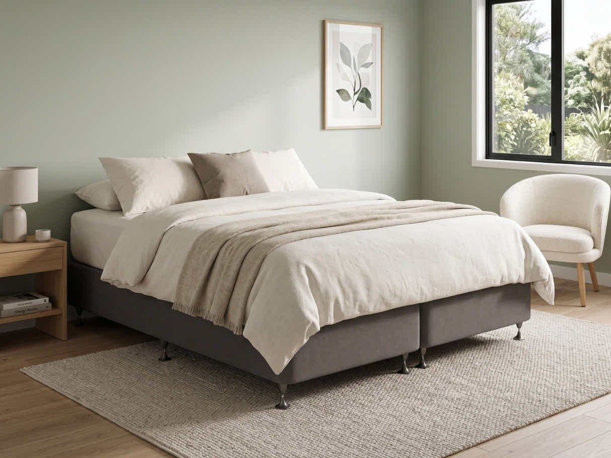 DS NZ Made SW Bed Split Base Light Grey - King