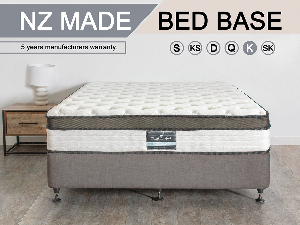 DS NZ MADE SW King split bed base light Grey NZ
