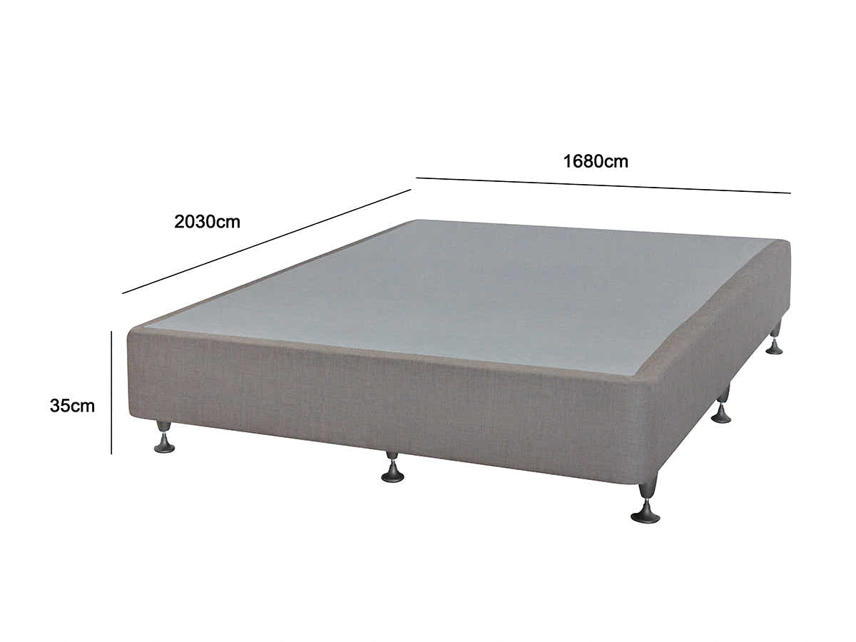 DS NZ Made SW Bed Base Light Grey - King