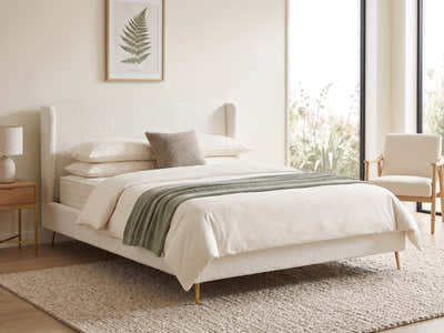 Santos Boucle Bed Frame - Double