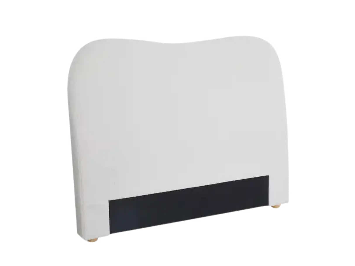 Alva Boucle Headboard White - Double