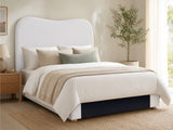 Alva Boucle Headboard White - Queen