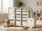 Car Shape Kids Toy Storage Shelf 3x3