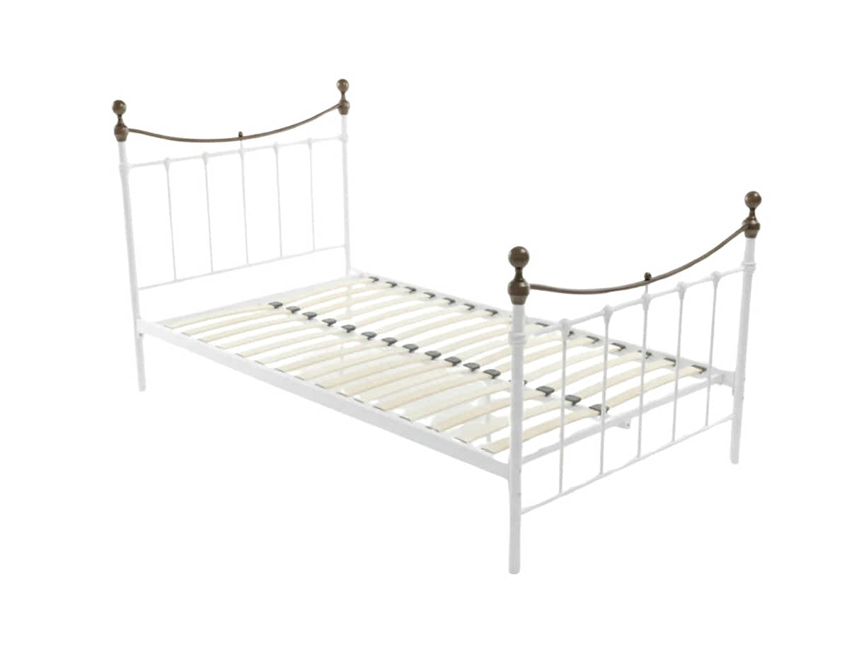 Victorian High Metal Bed Frame – King Single