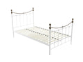 Victorian High Metal Bed Frame – King Single