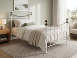 Victorian High Metal Bed Frame – King Single