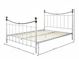 Victorian High Metal Bed Frame – Double