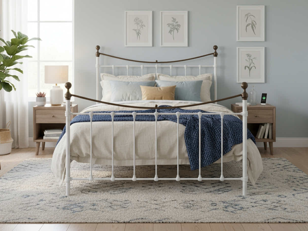 Victorian High Metal Bed Frame – Double