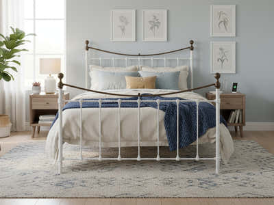 Victorian High Metal Bed Frame – Double