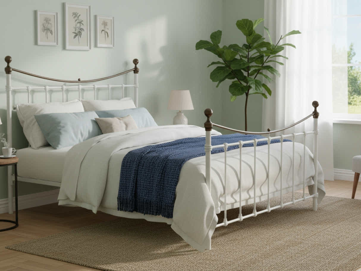 Victorian High Metal Bed Frame – Double