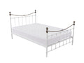 Victorian High Metal Bed Frame & Bon15 Mattress - Queen