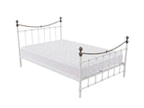Victorian High Metal Bed Frame & Bon15 Mattress - Queen