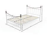 Victorian High Metal Bed Frame – Queen