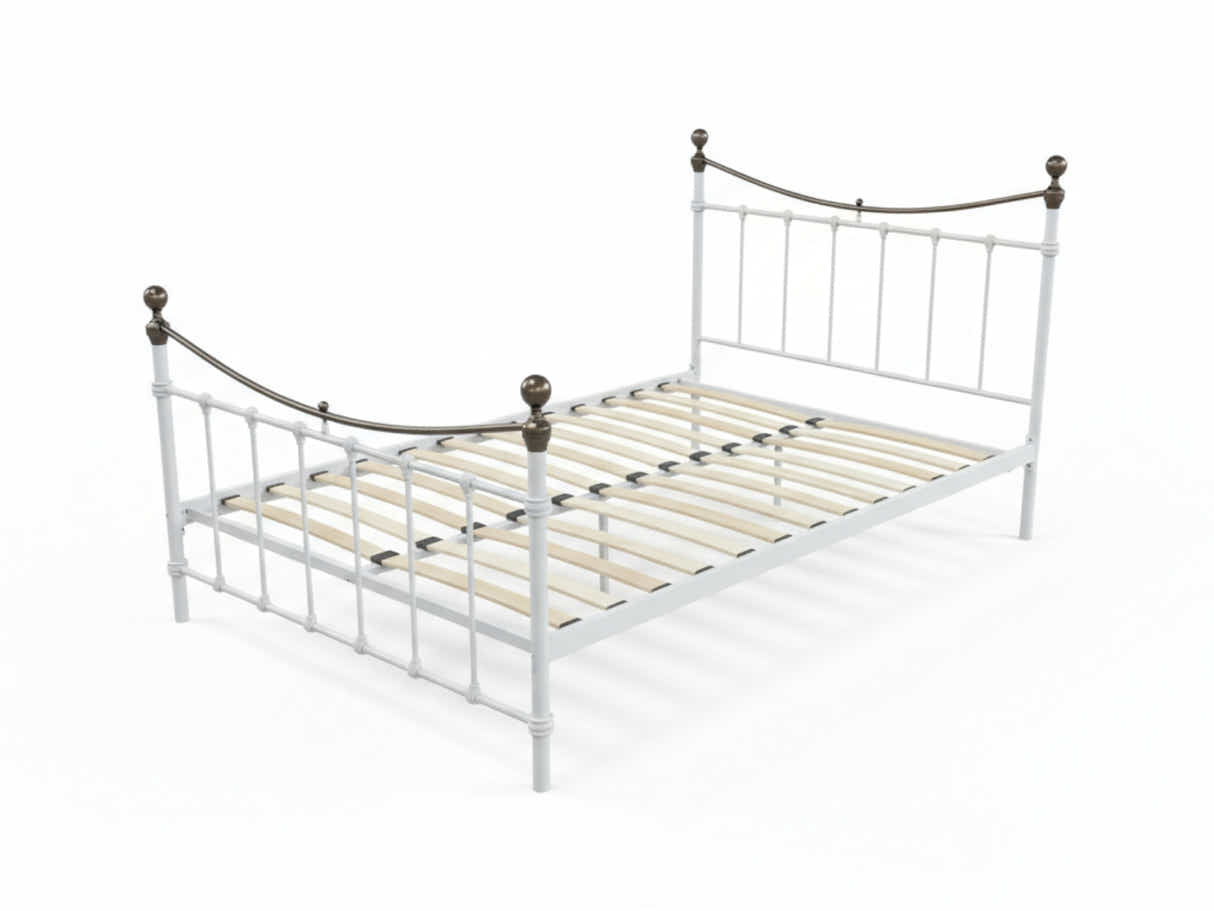 Victorian High Metal Bed Frame – Queen