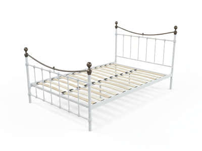 Victorian High Metal Bed Frame – Queen