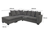 DS NZ Made Lavern Corner Sofa - Kido Black