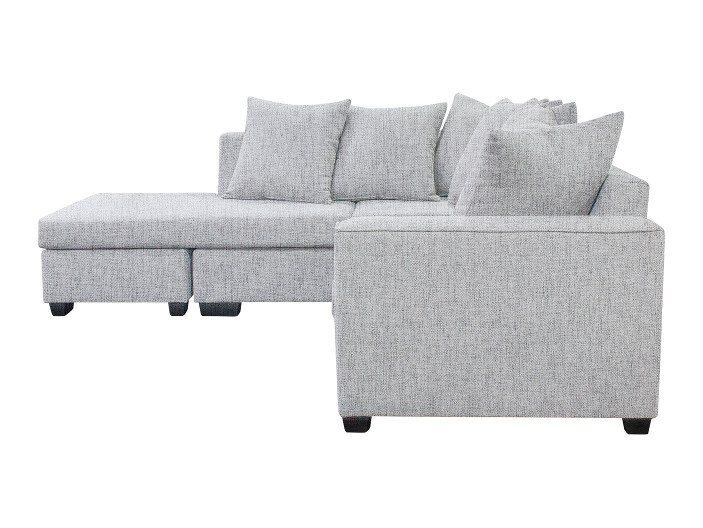 DS NZ made Lavern corner sofa Comfy Silver