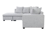 DS NZ made Lavern corner sofa Comfy Silver