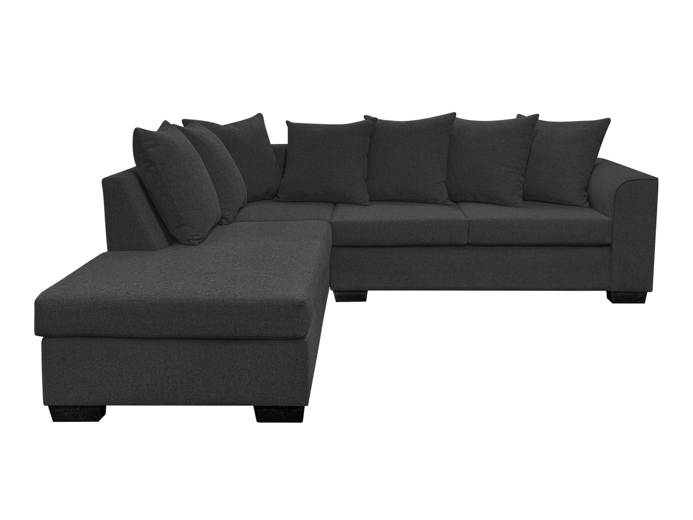 DS NZ made Lavern corner sofa Vish black