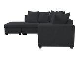 DS NZ made Lavern corner sofa Vish black