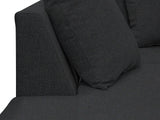 DS NZ made Lavern corner sofa Vish black