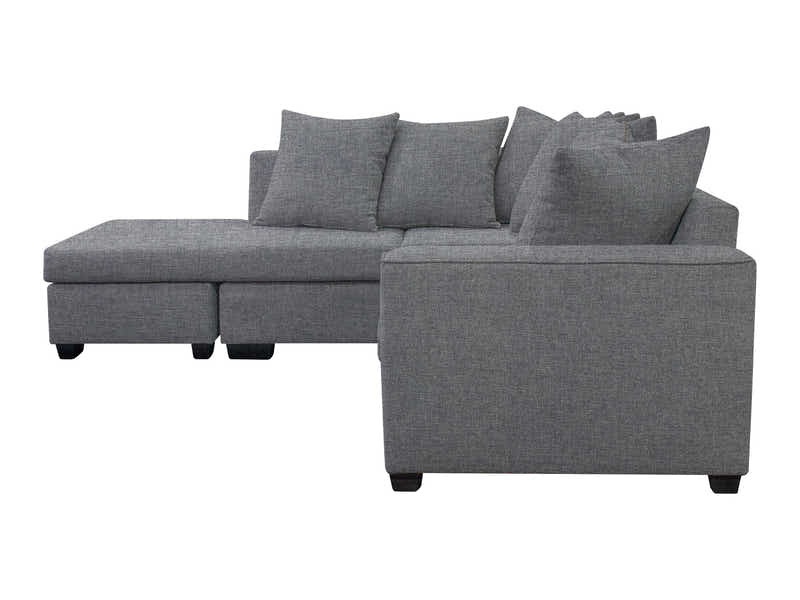 DS NZ Made Lavern Corner Sofa - Vish Grey
