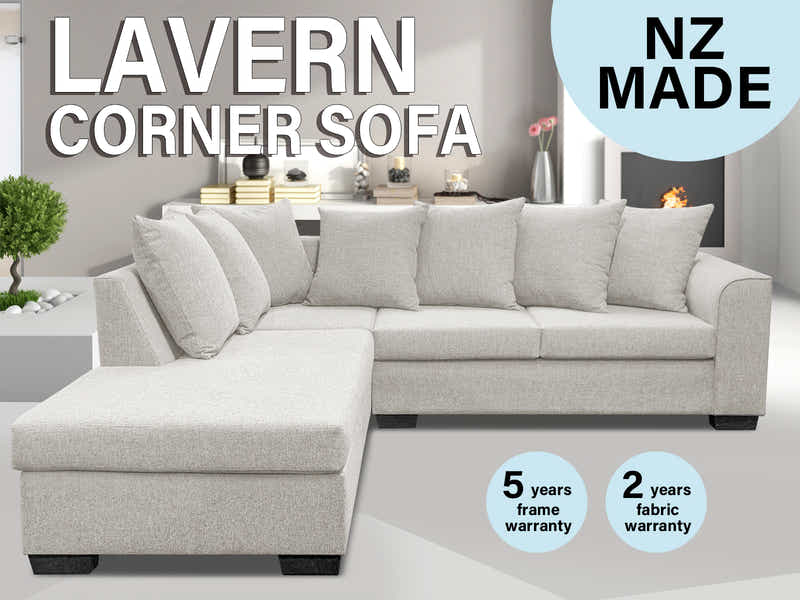 DS NZ Made Lavern Corner Sofa - Kido Marble