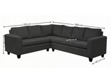 DS NZ Made Kareena Corner Sofa - Vish Black
